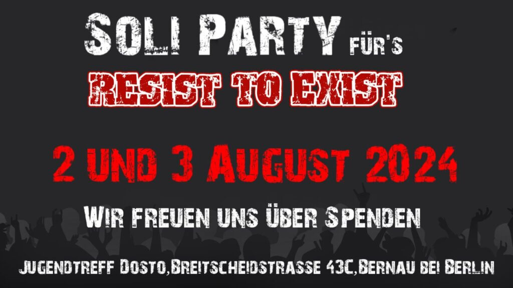 soli party für's Resist to Exist